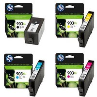 HP 903XL (3HZ51AE) schwarz, cyan, magenta, gelb Druckerpatronen, 4er-Set von HP