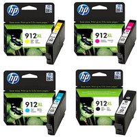 HP 912XL (3YP34AE) schwarz, cyan, magenta, gelb Druckerpatronen, 4er-Set von HP