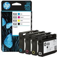 HP 932 + 933 (6ZC71AE) schwarz, cyan, magenta, gelb Druckerpatronen, 4er-Set von HP