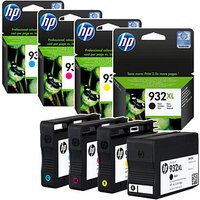 HP 932XL + 933XL (C2P42AE) schwarz, cyan, magenta, gelb Druckerpatronen, 4er-Set von HP