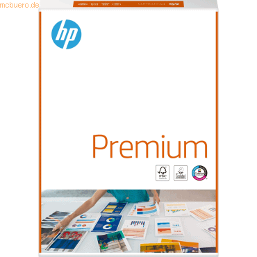 4 x HP Kopierpapier Premium CHP 854 A4 100g/qm weiß VE=500 Blatt von HP