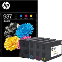 HP 937 (6C400NE) schwarz, cyan, magenta, gelb Druckerpatronen, 4er-Set von HP