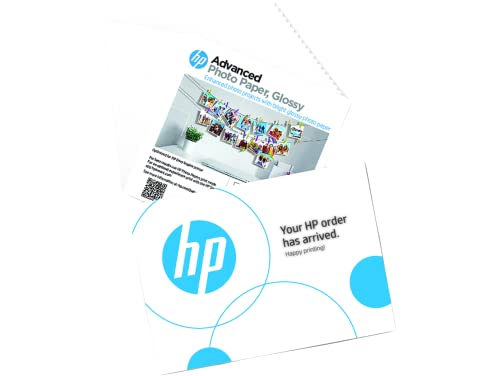 HP Advanced Fotopapier glänzend, 29,5 kg, 5 x 5 Zoll (127 x 127 mm), 20 Blatt, White von HP