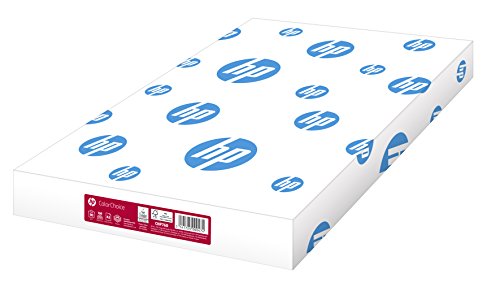 Hewlett-Packard Druckerpapier, Farblaserpapier Color-Choice CHewlett-Packard 760: 90 g, DIN-A3, weiß, extraglatt, 500 Blatt – für brillante Farben von HP