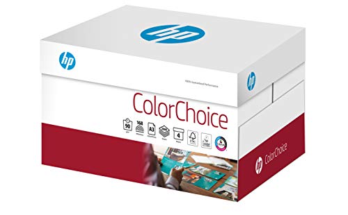 HP Druckerpapier, Farblaserpapier Colorchoice CHP760 - 90 g, A3, 2000 Blatt (4x500), extraglatt, weiß – für brillante Farben von HP