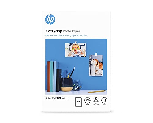 HP Everyday-Fotopapier, glänzend, 200 g/m2, 10 x 15 cm, 100 Blatt von HP