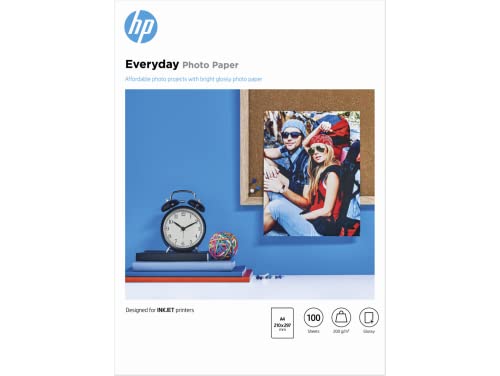 HP Everyday-Fotopapier, glänzend, 200 g/m2, DIN A4, 100 Blatt von HP