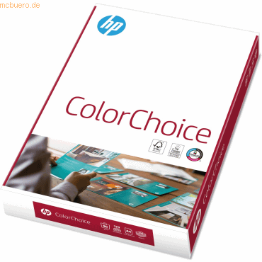 5 x HP Farblaserpapier Color Choice CHP 750 A4 90g/qm weiß VE=500 Blat von HP