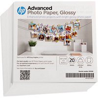 HP Fotopapier 49V50A 12,7 x 12,7 cm glänzend 250 g/qm 20 Blatt von HP