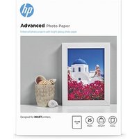 HP Fotopapier Q8696A 13,0 x 18,0 glänzend 250 g/qm 25 Blatt von HP