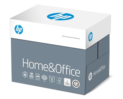 HP Kopierpapier CHP150 Home & Office, DIN-A4 80g, Weiß - Allround Kopierpapier für Zuhause und Büro ,2500 Blatt( 5x500 Blatt), 5er Pack HP Kopierpapier CHP150 Home & Office, DIN-A4 80g, Weiß - Allround Kopierpapier für Zuhause und Büro ,2500 Blatt( 5x500 Blatt), 5er Pack von HP