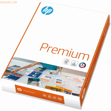 HP Kopierpapier Premium CHP 850 A4 80g/qm weiß VE=500 Blatt von HP