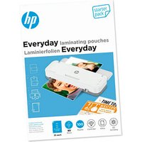 HP Everyday Laminierfolien-Set glänzend für A4, A5, A6, Visitenkartenformat 80 micron von HP