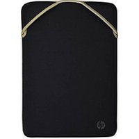 HP Laptophülle Protective Reversible Kunstfaser schwarz/gold bis 35,8 cm (14,1 Zoll) von HP