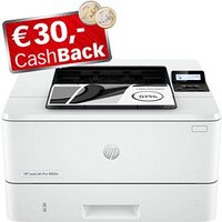 AKTION: HP LaserJet Pro 4002dn Laserdrucker weiß, HP Instant Ink-fähig mit CashBack von HP