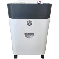 HP OneShred Auto 100CC Aktenvernichter mit Partikelschnitt P-4, 4,3 x 12 mm, bis 100 Blatt, weiß von HP