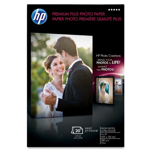 HP Premium Plus Soft-Gloss - Fotopapier (glänzend, weiß, 20-80%, 15-35°C, 216 x 279) von HP