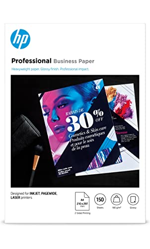 HP InkJet, PageWide und Laser Professional Business Papier (A4, 150 Blatt, glänzend 180 g/m²) HP InkJet, PageWide und Laser Professional Business Papier (A4, 150 Blatt, glänzend 180 g/m²) von HP