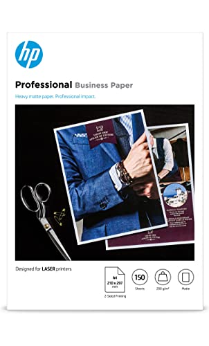 HP Professional Business Laser-Papier (A4, 150 Blatt, matt, 200 g/m²) von HP