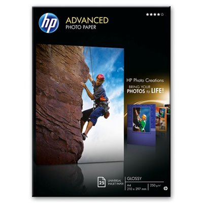 HP Q5437A Photopaper Glossy 25 A4 03 25 A4 (210 x 297) Papier von Hewlett-Packard