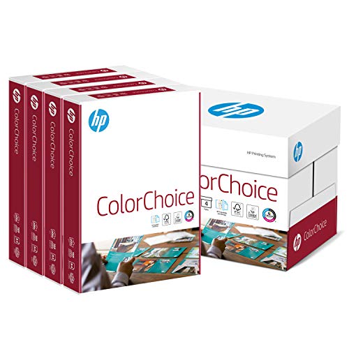 Hewlett-Packard CHewlett-Packard 755 Color-Choice Drucker-/Laserpapier 200g DIN-A4, 1.000 Blatt, weiß, extraglatt, 4 Pack = 1 Karton von HP