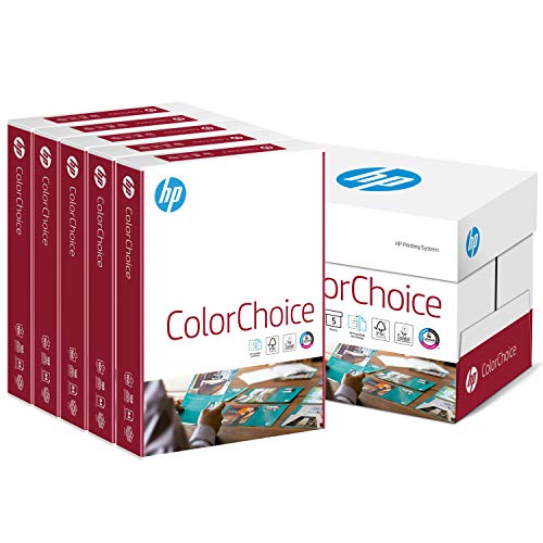 Hewlett-Packard Farblaserpapier, Druckerpapier Colorchoice CHewlett-Packard754 - 160 g DIN-A4, 1250 Blatt (5x250), weiß von Hewlett-Packard