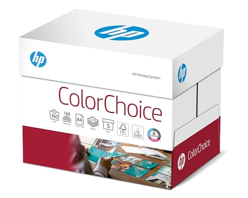 Hewlett-Packard Farblaserpapier, Druckerpapier Colorchoice CHewlett-Packard754 - 160 g DIN-A4, 1250 Blatt (5x250), weiß von Hewlett-Packard