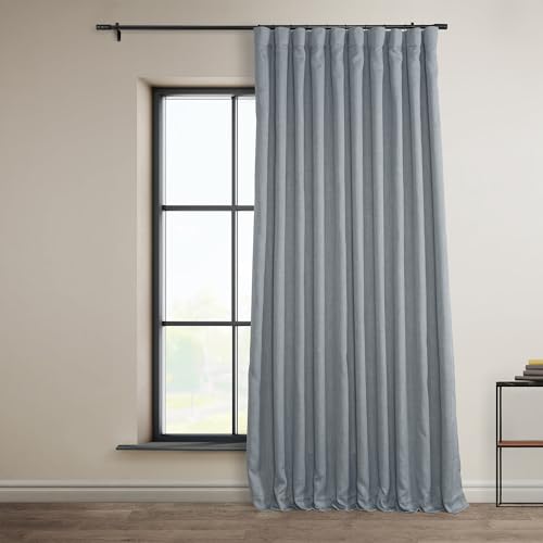 HPD Half Price Drapes Vorhänge aus Kunstleinen, strukturiert, Raumverdunkelungsvorhänge für Schlafzimmer, 305,5 cm lang, 1 Panel, extra breite Vorhänge für Wohnzimmer, Heimdekoration, Grau meliert HPD Half Price Drapes Vorhänge aus Kunstleinen, strukturiert, Raumverdunkelungsvorhänge für Schlafzimmer, 305,5 cm lang, 1 Panel, extra breite Vorhänge für Wohnzimmer, Heimdekoration, Grau meliert von HPD Half Price Drapes
