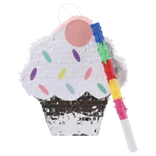 Eiscreme Pinata für Geburtstagsfeier mit Stick Pinata Dekoration für Party Süßigkeiten Piñata mit 2 kg Tragfähigkeit Interaktive Unterhaltung 33x38 cm Bunte Eiscreme-Torte Eiscreme Pinata für Geburtstagsfeier mit Stick Pinata Dekoration für Party Süßigkeiten Piñata mit 2 kg Tragfähigkeit Interaktive Unterhaltung 33x38 cm Bunte Eiscreme-Torte von HPDTZ