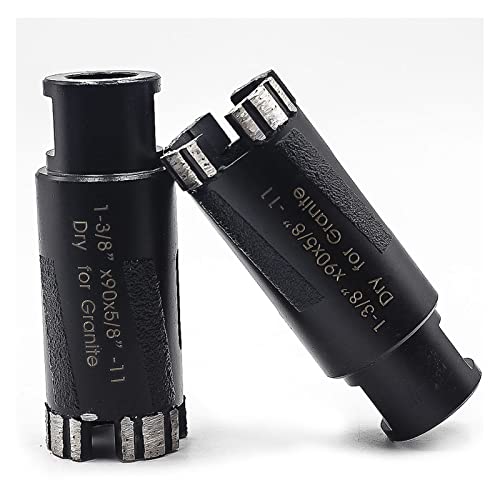 HPGHZNYNMK 1-3/8-Zoll 35mm for 5/8-11 "Vaccum Broled Protection Diamantkernbohrer for Trockene Bohrgranit, Marmor Und Technischer Stein Bohrer(5-8-11,2 PCS-35MM_90MM) von HPGHZNYNMK