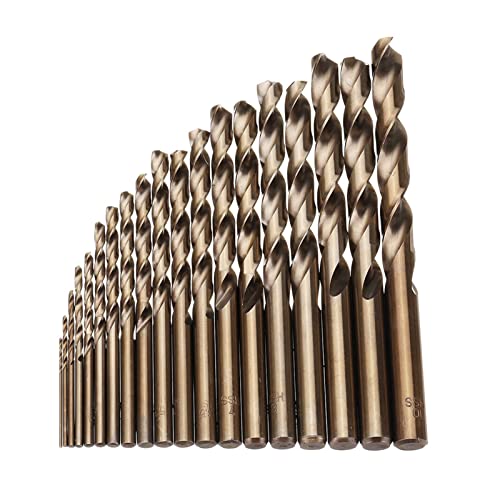 HPGHZNYNMK 19 stücke 1-10mm. HSS M35. Kobalt-Twist-Bohrer Set for Metallholzbohrungen Bohrer von HPGHZNYNMK