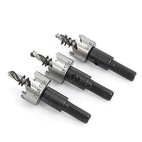 HPGHZNYNMK 5pcs / Satz HSS. Bohrer Hochgeschwindigkeitsstahl-Lochsäge for Eisen Edelstahl Metall Aluminiumlegierung 16/18,5/20/25 / 30mm Bohrer HPGHZNYNMK 5pcs / Satz HSS. Bohrer Hochgeschwindigkeitsstahl-Lochsäge for Eisen Edelstahl Metall Aluminiumlegierung 16/18,5/20/25 / 30mm Bohrer von HPGHZNYNMK