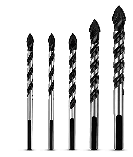 HPGHZNYNMK for 5-stapel Multi-Material-Bohrer Set for Fliesen, Betonziegelstein-Glas-Kunststoff- und Holz-Wolframkarbid-TIPP for Wandkeramikfliese auf Bohrer HPGHZNYNMK for 5-stapel Multi-Material-Bohrer Set for Fliesen, Betonziegelstein-Glas-Kunststoff- und Holz-Wolframkarbid-TIPP for Wandkeramikfliese auf Bohrer von HPGHZNYNMK