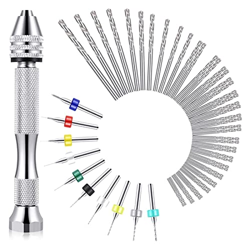HPGHZNYNMK for 57 Stück Handbohrer-Set, Pin-Vise-Handbohrer 46-Stücke Micro-Typ-Twist-Bohrer for 10 PCs PCB Mini-Bohrer-Bits. Bohrer HPGHZNYNMK for 57 Stück Handbohrer-Set, Pin-Vise-Handbohrer 46-Stücke Micro-Typ-Twist-Bohrer for 10 PCs PCB Mini-Bohrer-Bits. Bohrer von HPGHZNYNMK