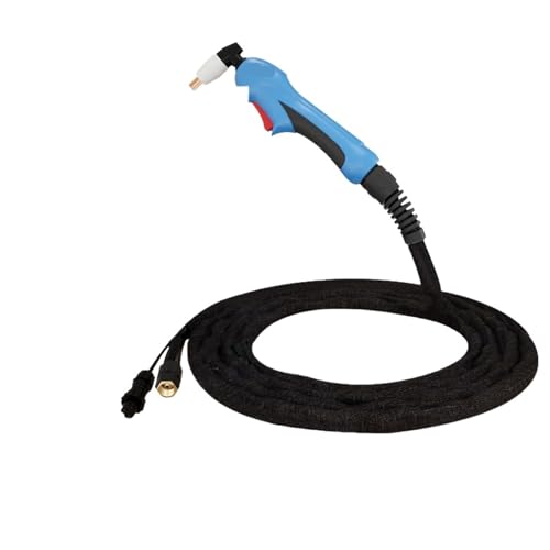 HPHPH Schweißer, PT31 Plasmaschneidbrenner, 3 m/5 m Kabel, PT-31 Taschenlampe für luftgekühlte 30–55 A Plasmaschneidmaschine CUT50 CUT55, große LED-Digitalanzeige (5 m) von HPHPH