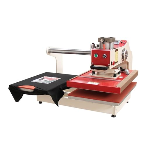 HPHPH Transferpresse, Doppelpositions-Sublimationsetiketten-Heißpressmaschine, Sublimationsdrucker-Heißpresse for T-Shirt-Telefonkissenbezug für T-Shirts, Becher, Mütze, Teller, Mütze(10X10CM) von HPHPH