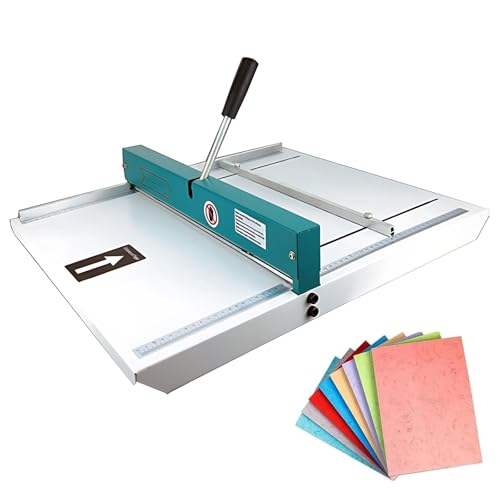 Papierfalzmaschine mit gepunkteten Linien, A3-Rillmaschine, max. Stärke 450 g, robuster Schreibtisch-Papierfalz mit präziser Skala, Einzugslänge 480 mm, zum Rillen gepunkteter Linien von HPMCVE