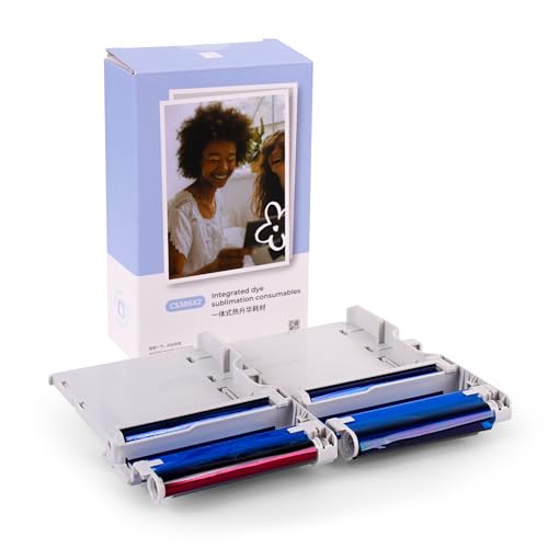Fotopapier HPRT für CP2100 54 teilig und 1 Kartusche Anzug Fotodrucker Zubehör von HPRT