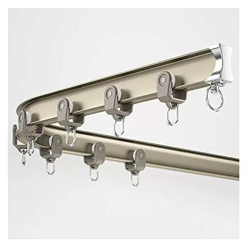 Flexibles Schiebevorhangschienensystem, Robuste Aluminiumstange Für Duschräume, Balkone, Hotels Und Wohnmobile, Decken-/Wandmontage, Biegbar Und Einfach Zu Ins,Ceiling Mount-6m/19.6ft von HPTHLY