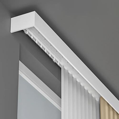 HPTHLY Doppelschienen-Gardinenstange Mit Volantrahmen Für Wohnzimmer- Und Schlafzimmerdekor, 2,4 M,5m/16.4ft HPTHLY Doppelschienen-Gardinenstange Mit Volantrahmen Für Wohnzimmer- Und Schlafzimmerdekor, 2,4 M,5m/16.4ft von HPTHLY