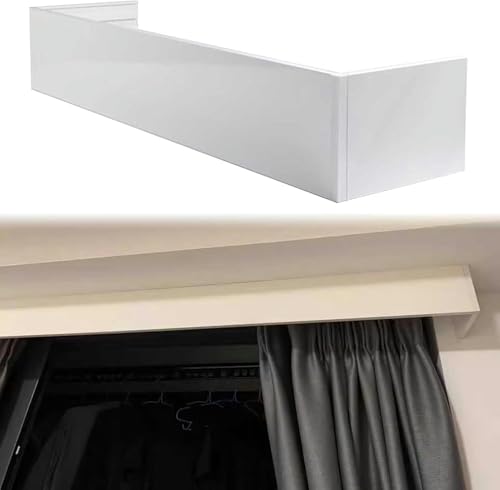 HPTHLY Verdunkelungsvorhang, Volantkasten Für Fenster, Decken-/Wandmontage, Dekoratives Paneel, 6 M Lang, Wandmontage, 220 cm Stangenabdeckung, Schallwandschienen Nich,Ceiling Mount-210cm/6.9ft von HPTHLY