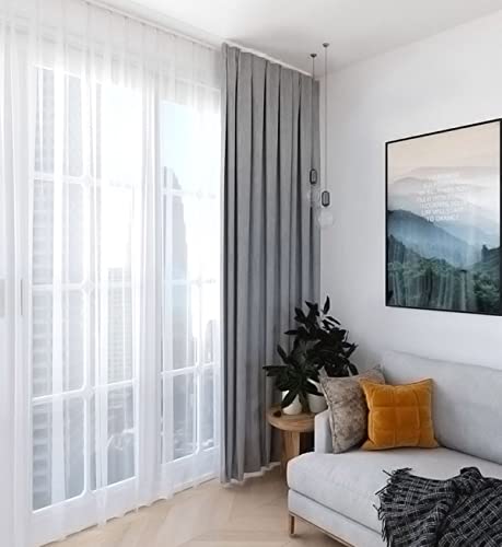 Hochleistungs-Vorhangschiene Aus Metall, Einzelschiene, Deckenmontagestangen, U-Form, Weiß, 5,5 M/18 Fuß, Robust Und Langlebig Für Den Einsatz Zu Hause Oder Im,L-white-5M/17Ft Hochleistungs-Vorhangschiene Aus Metall, Einzelschiene, Deckenmontagestangen, U-Form, Weiß, 5,5 M/18 Fuß, Robust Und Langlebig Für Den Einsatz Zu Hause Oder Im,L-white-5M/17Ft von HPTHLY