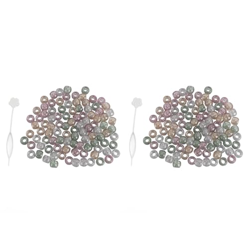 Bunte 200 -pcs große Loch -Acrylperlen Set transparent runde Kit Haar Perlenbartbartgeflecht Bunte 200 -pcs große Loch -Acrylperlen Set transparent runde Kit Haar Perlenbartbartgeflecht von HPZIHUIT