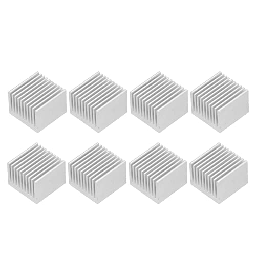 HPZIHUIT 8 dünne Kühlkörper, Aluminium-Kühlkörper-Set für Elektronik, CPU-Modul, 40 x 40 x 30 mm (ohne Kleber) von HPZIHUIT