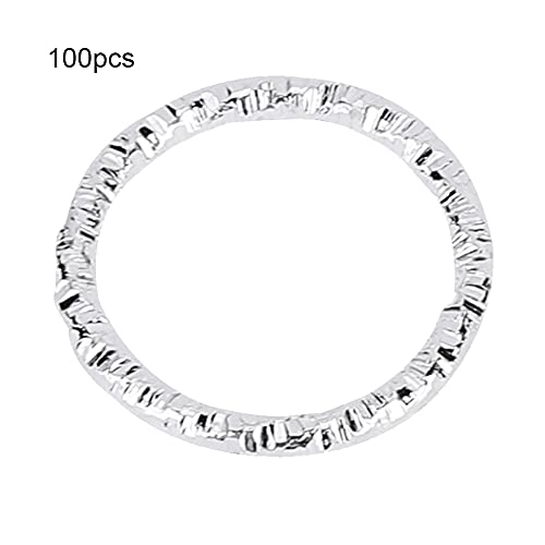 Haare Braid Ringe Clips Loops Dekoration 100pcs für Frauen Mädchen Mehrzweck Modetrendy Gold Silber Hair Accessoires (CC-TQ03 Silber) von HPZIHUIT