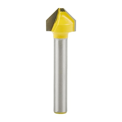 HQABCUTR 1/2 stücke 90 Grad V-förmigen Router Bit 6mm Schaft Gravur Fräser for Fase Holzbearbeitung Werkzeuge von HQABCUTR