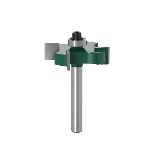 HQABCUTR 1PC 6mm 1/4 Zoll Schaft T-Typ Lager Holz Fräser Grade Rabbeting Bit von HQABCUTR