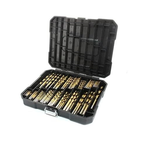 HQABCUTR 230-teiliges Spiralbohrer-Set mit Koffer, Bohrergröße von 1,0–10 mm for die Holzbearbeitung von Kunststofflöchern HQABCUTR 230-teiliges Spiralbohrer-Set mit Koffer, Bohrergröße von 1,0–10 mm for die Holzbearbeitung von Kunststofflöchern von HQABCUTR