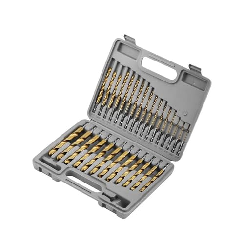 HQABCUTR 38-teiliges Schlagbohrer-Set mit Sechskantschaft, 1/16"-1/2" Sechskantschaft-Bohrer-Set for Holz, Stahl, Metall von HQABCUTR