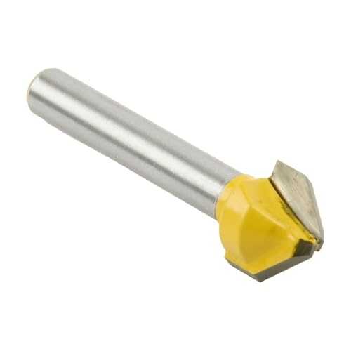 HQABCUTR 6mm Schaft Router Bit 90 Grad V-förmigen Kopf Fase Hartmetall Gravur Fräser for Holz Trimmen Werkzeug von HQABCUTR
